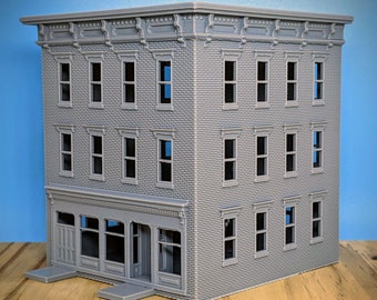 HO Scale - York Pennsylvania Store and Apartment - 1:87 Scale Building
