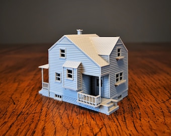 N-Scale - Sears Edgemere 1920s Kit Home - 1:160 Scale Building House