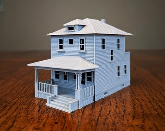 HO-Scale - Sears Woodland 1920s Kit Home - 1:87 Scale Building House
