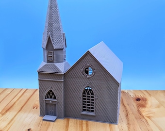 S Scale - Michigan Church - 1:64 Scale Building