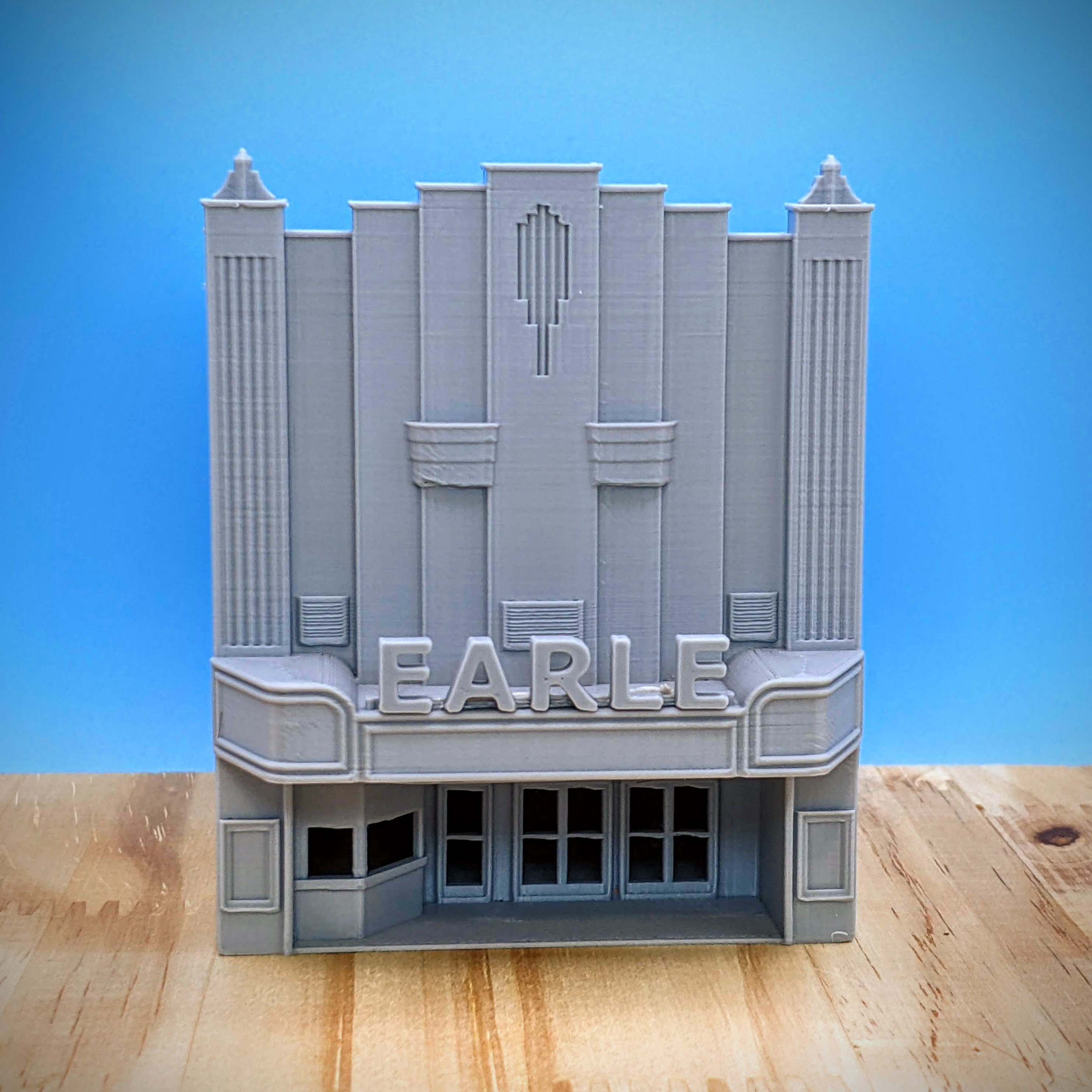 HO Scale - North Carolina Mt Airy Earle Movie Theater - 1:87 Scale ...