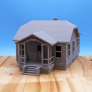 Z-Scale - Sears Rodessa 1920s Kit Home - 1:220 Scale Building House