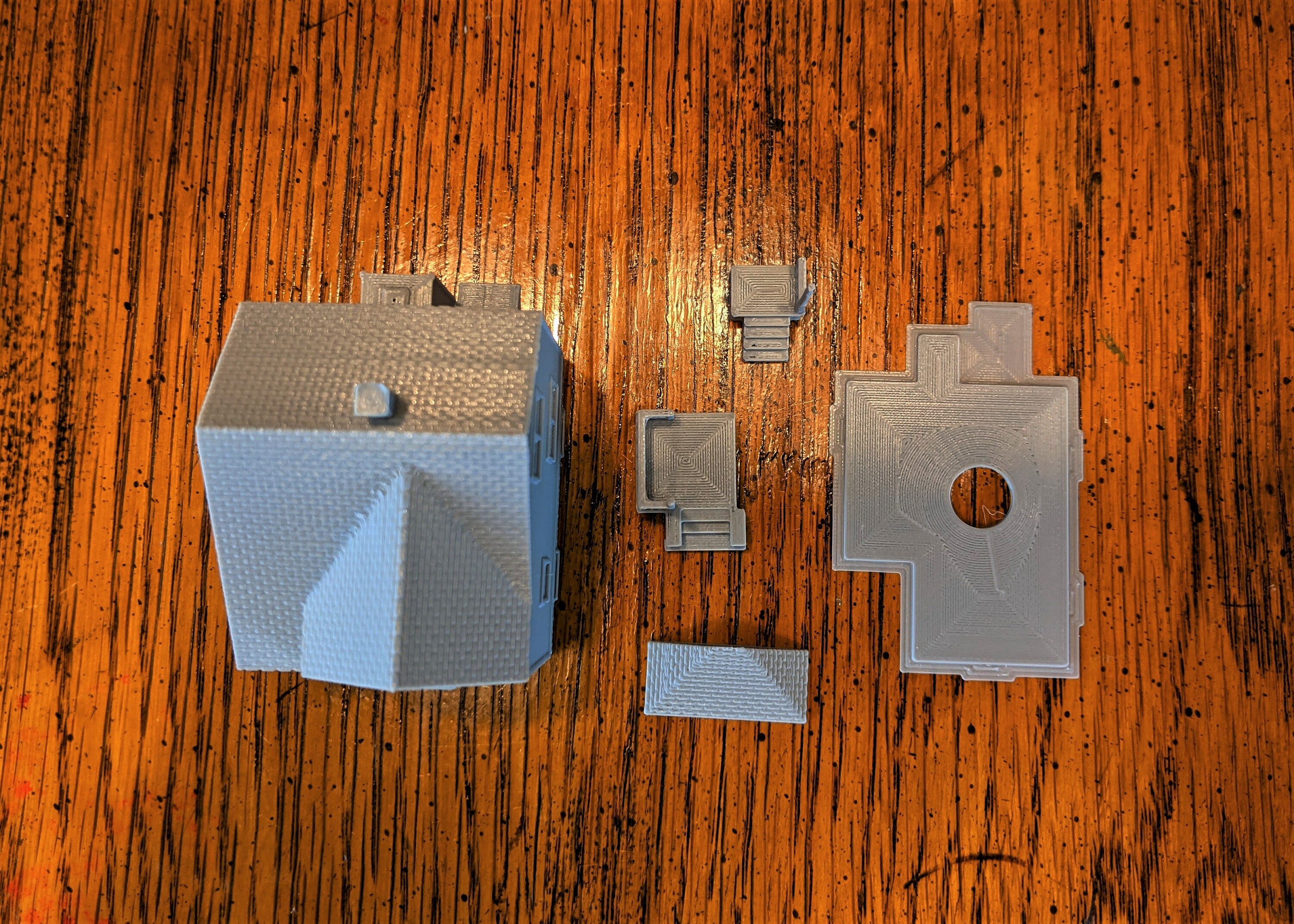 thumbnail image 2 of HO-Scale Sears Edgemere 1920s Kit Home – 1:87 Model Train Building, Gray Plastic 2 of 4