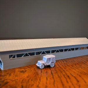 Pont couvert pour automobiles de style Vermont à l&#39;échelle HO - Bâtiment à l&#39;échelle 1:87