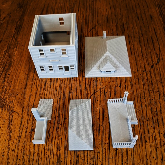N-Scale Sears Selby 1920s Kit Home - 1:160 Scale Building House For Model Trains