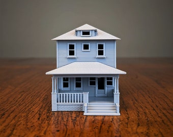 N-Scale -Sears Woodland 1920s Kit Home - 1:160 Scale Building House