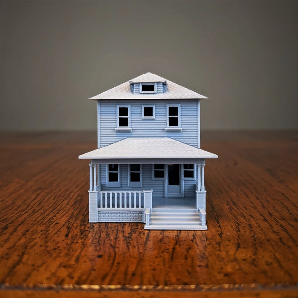 N-Scale -Sears Woodland 1920s Kit Home - 1:160 Scale Building House