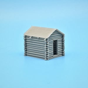 Z-Scale - Small Log Cabin Shed - 1:220 Scale Building