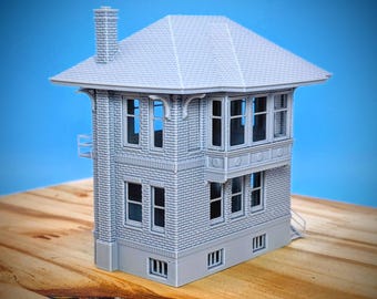N Scale - Weirton Junction Signal House WV - 1:160 Scale Building