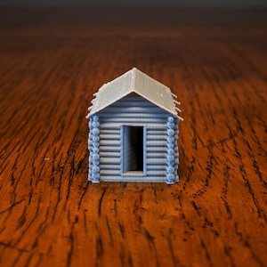 S-Scale - Small Log Cabin Shed - 1:164 Scale Building