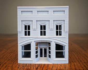 HO Scale - North Carolina Arched Brick General Store - 1:87 Scale Building