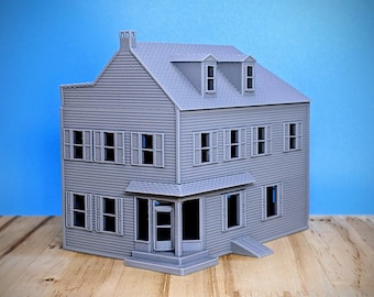 HO Scale - York Pennsylvania Corner Store and Apartment - 1:87 Scale Building