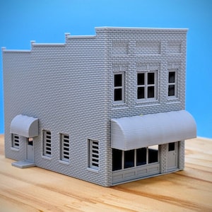 Schaal HO - Marshall NC Brick Main Street Store # 2 - gebouw schaal 1:87