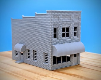 S - Marshall NC Brick Main Street Store #2 - 1:64 Scale Building