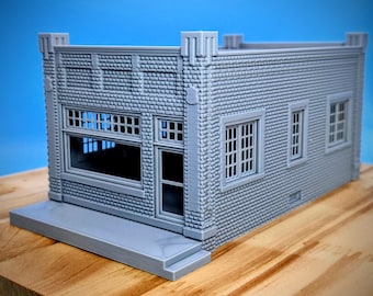 Z Scale - Illinois 1900s Bank - 1:220 Scale Building