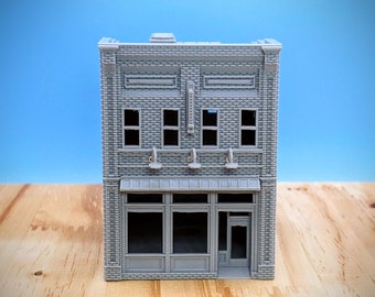 Escala N - Calle principal de Carolina del Norte - Edificio a escala 1:160