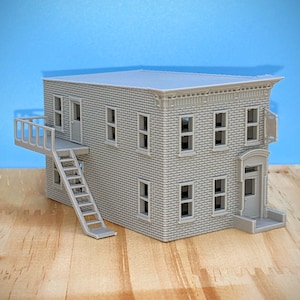 Z Scale - York Pennsylvania Small Office and Apartment - 1:220 Scale Building