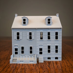 N-Scale Pennsylvania Row House - 2 Unit Model - 1:160 Scale Building