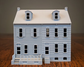 HO-Scale Pennsylvania Row House - 1:87 Scale Building