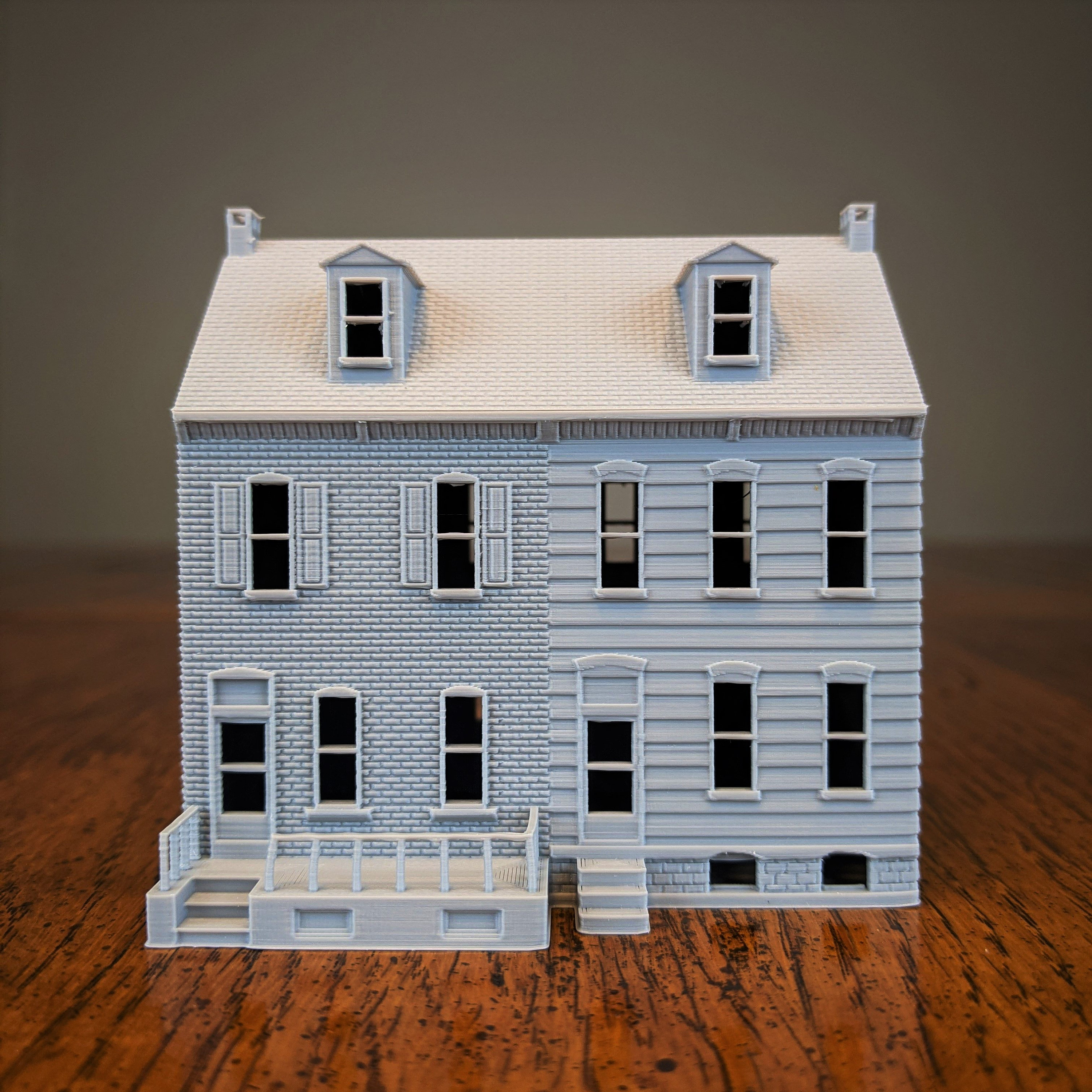 Hoscale Pennsylvania Row House 187 Scale Building Etsy