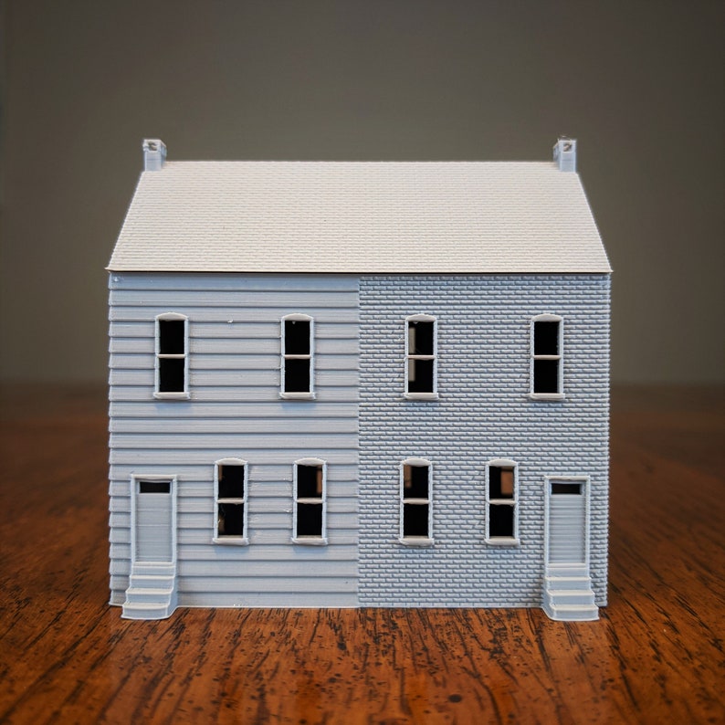Hoscale Pennsylvania Row House 187 Scale Building Etsy
