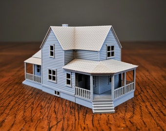 N-Scale - Sears Silverdale 1920s Kit Home - 1:160 Scale Building House