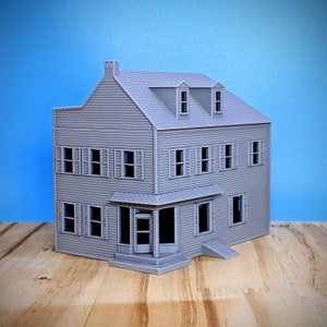 N Scale - York Pennsylvania Corner Store and Apartment - 1:160 Scale Building