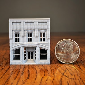 Z Scale - North Carolina Arched Brick General Store - 1:220 Scale Building