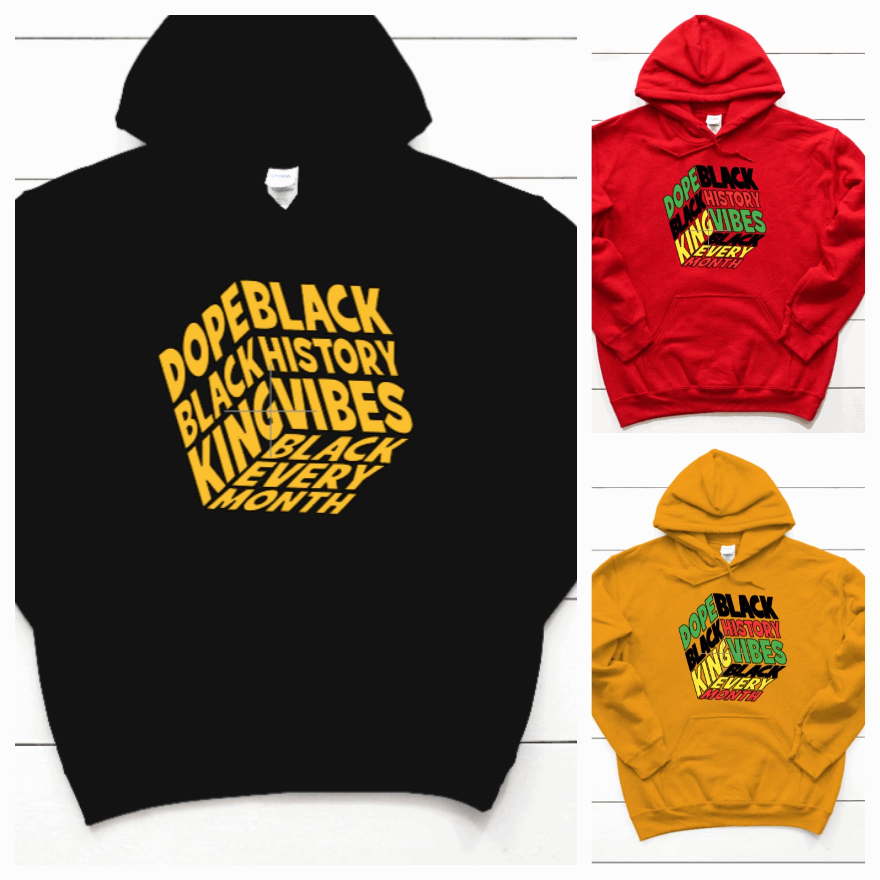 Dope Black King Hoodie Dope Hoodie Black History Month BLM - Etsy Canada