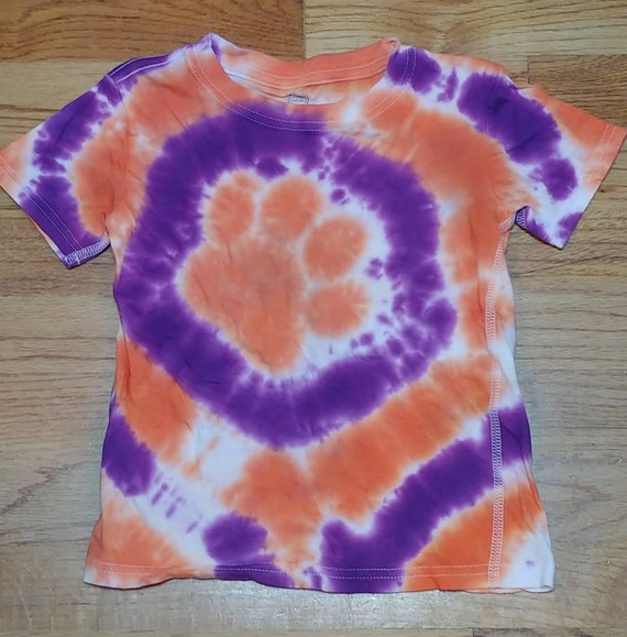 4T-5T Clemson-inspired Tiger Paw Print 