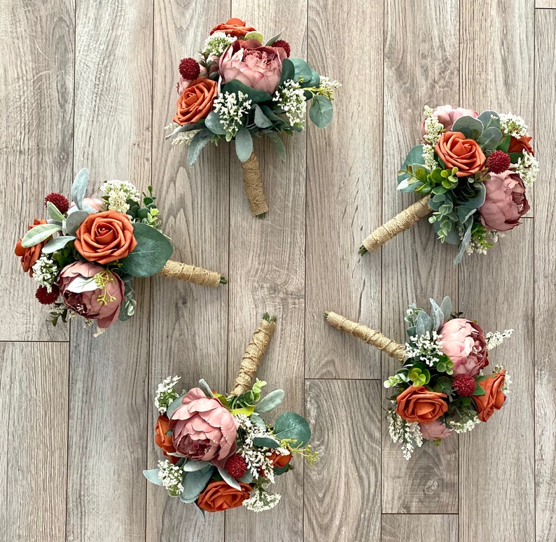 Burnt Orange Boho Bridal Bouquet Fall Cascade Wedding Bouquet Rust Large Silk Flower Wedding Bouquet Burgundy Dusty Pink Wedding Flowers Accessories Weddings Bent Hospital Ir