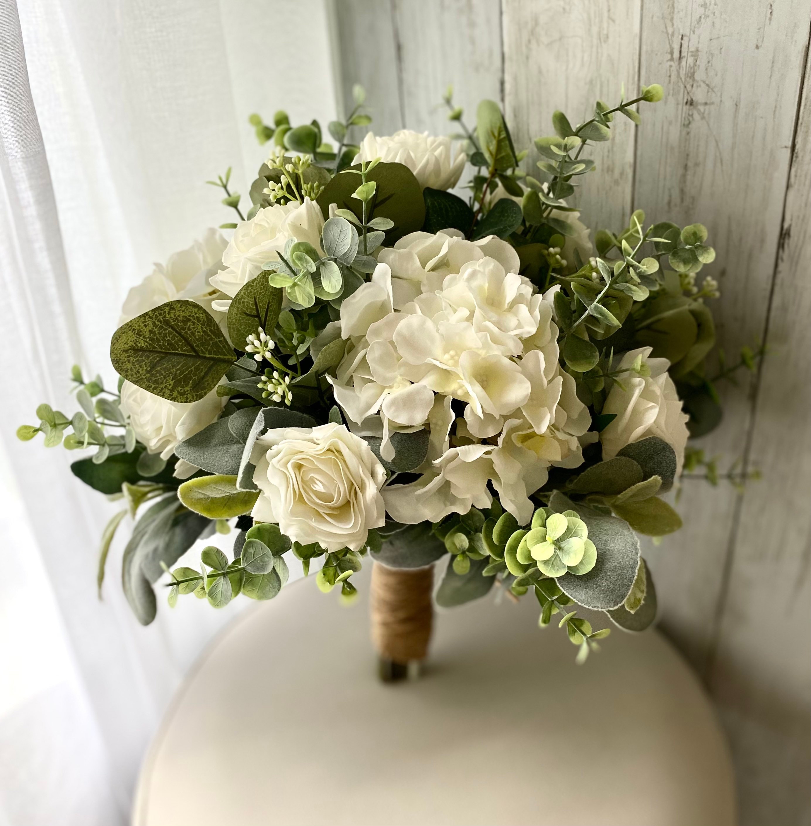 【希少品】Wedding Flowers Amazon.com: Abbie Home Bridal Wedding Bouquet - 9 inches