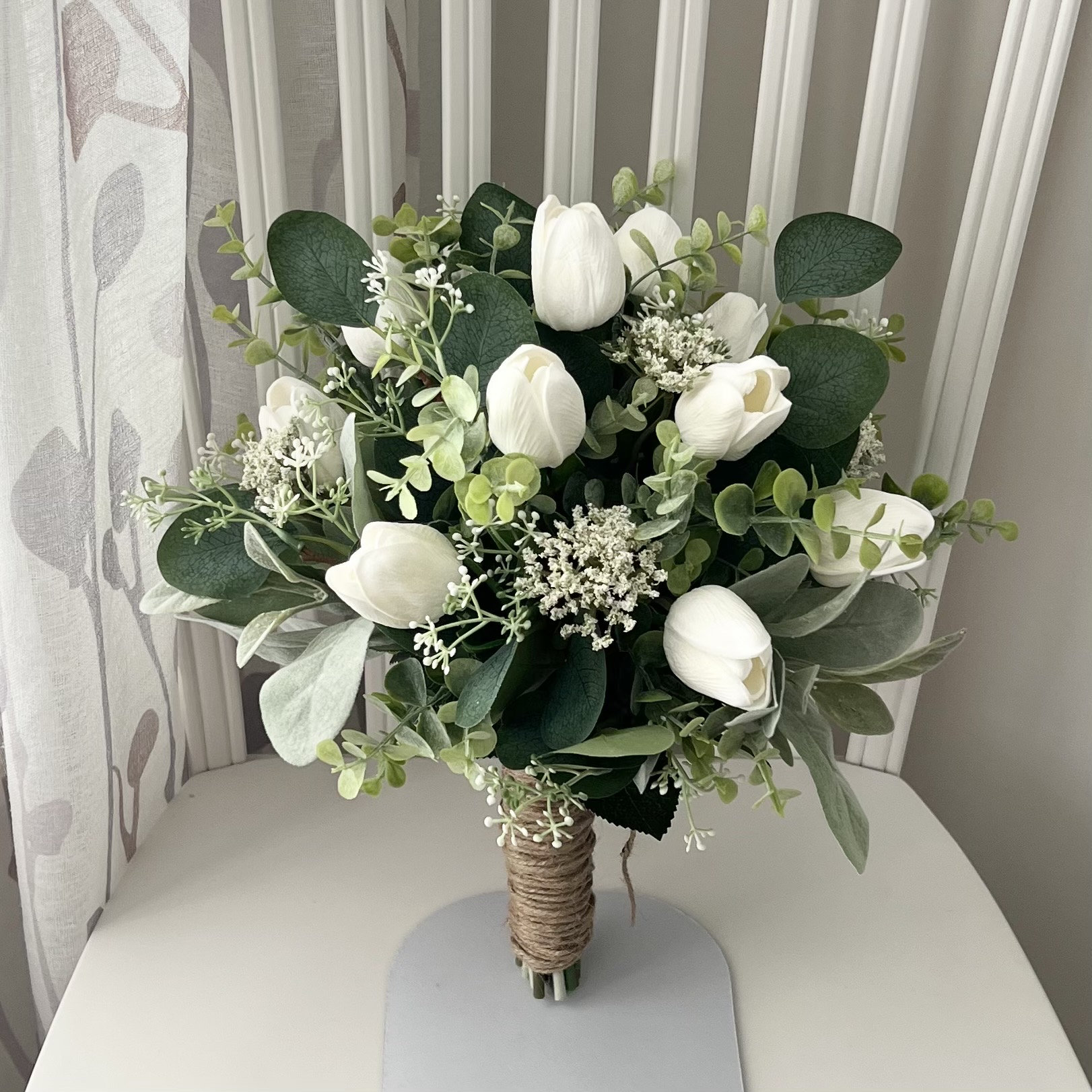 Boho Tulip Wedding Bouquet