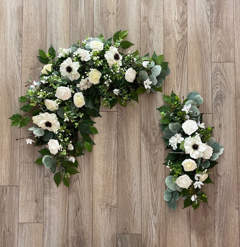 Wedding Arbor Flowers Corner Swag and Side Piece for Wedding Etsy