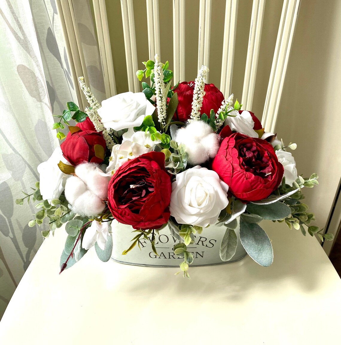 Radish Pink Tissue & Satin Flower Bunch 2 Of 12 PCS.
