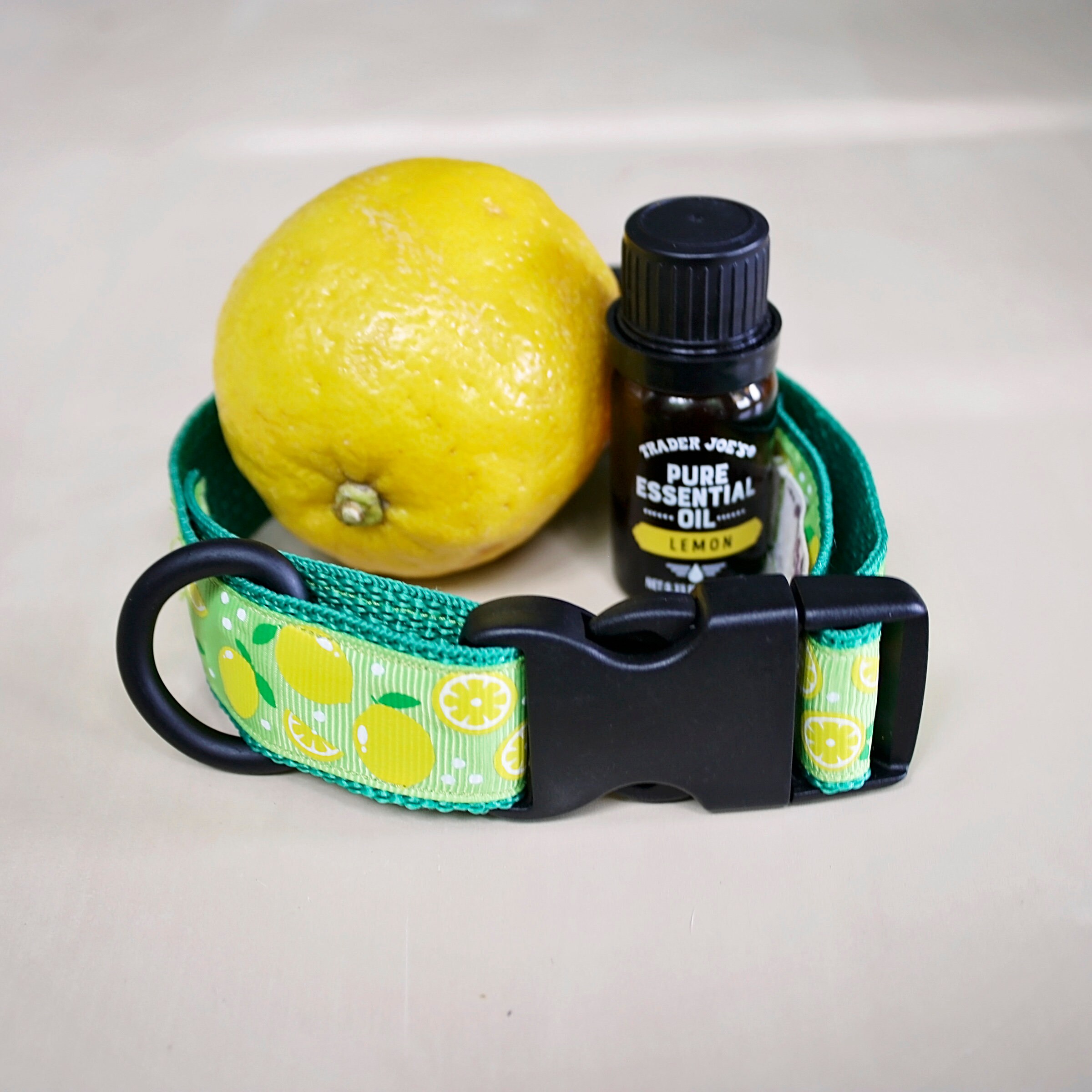 Green Lemon Collar Sturdy Custom Handmade Adjustable Etsy