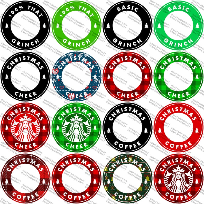 Download Coffee Starbucks SVG Bundle PNG Files Cricut christmas disney | Etsy