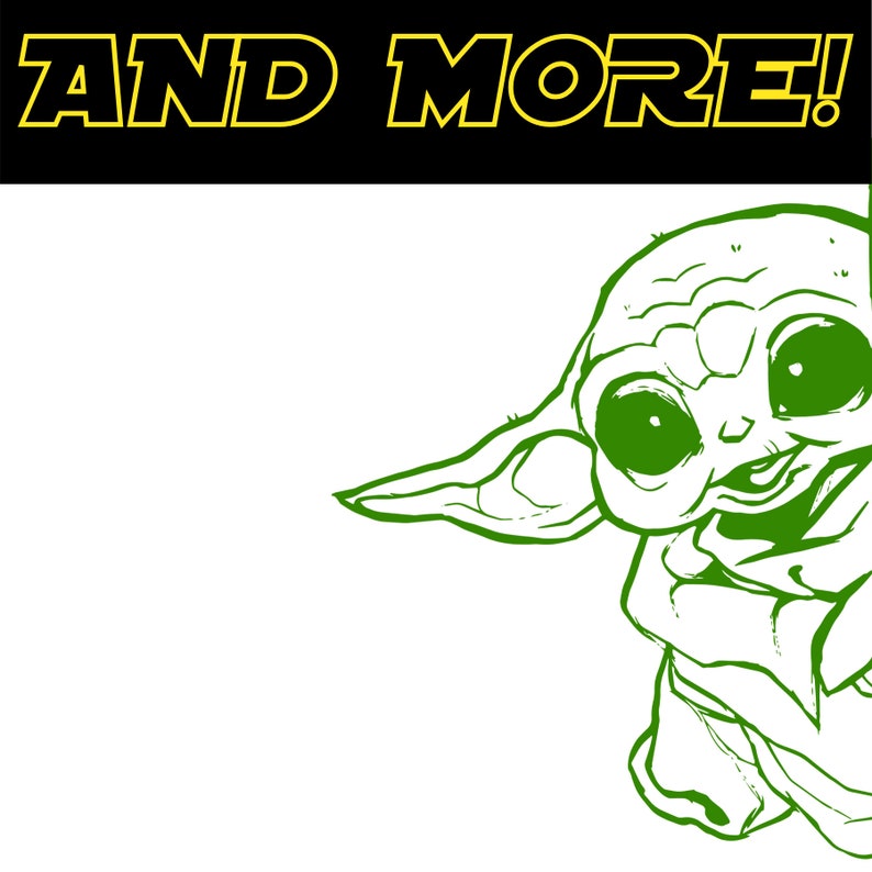 Download Star Wars SVG Bundle PNG Files Cricut Darth Vader Baby Yoda | Etsy