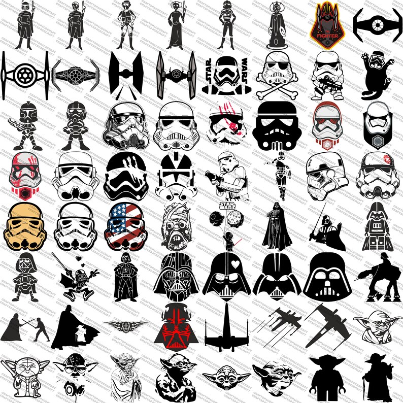 Download Star Wars SVG Bundle PNG Files Cricut Darth Vader Baby ...