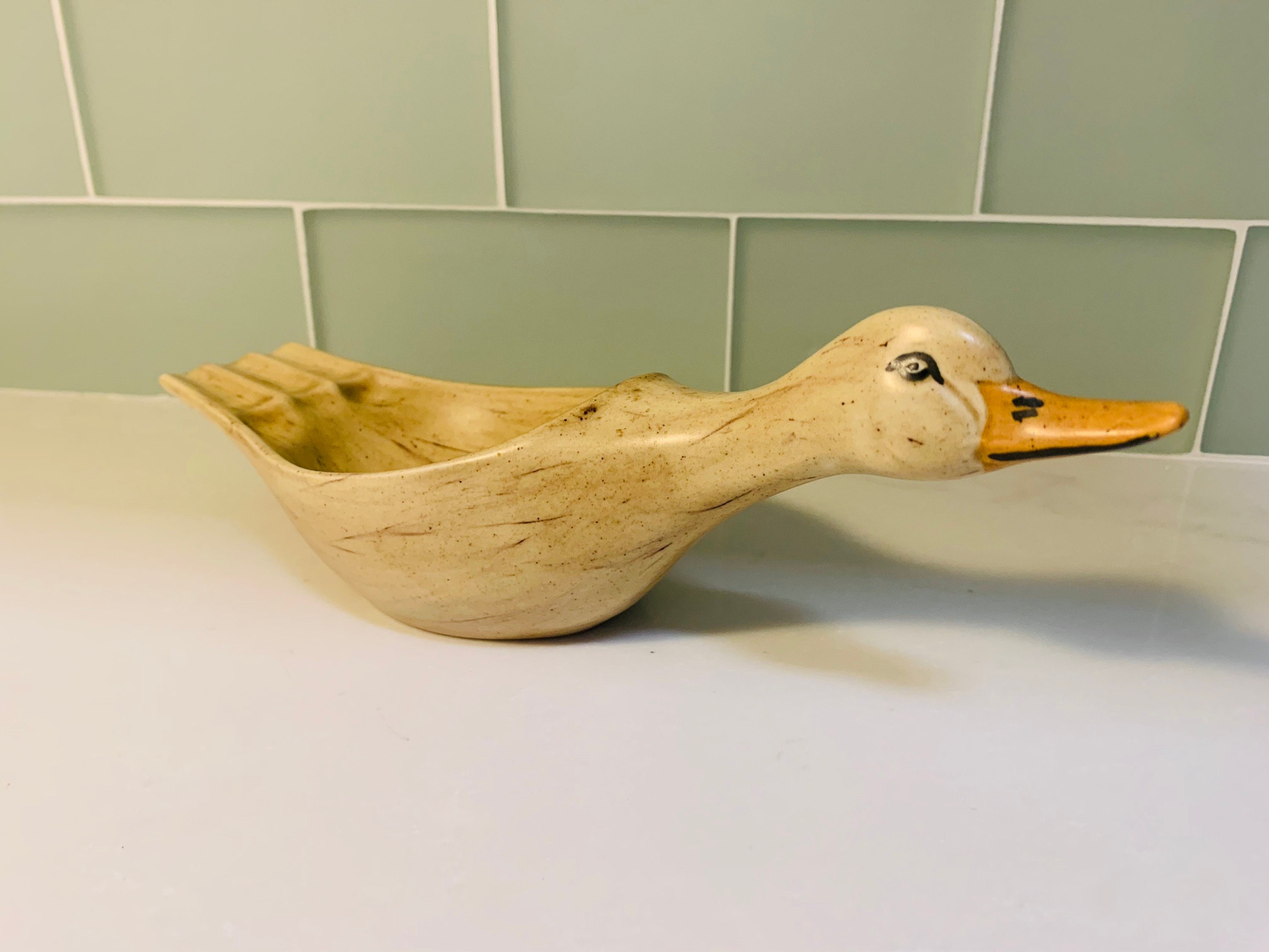 Vintage duck ashtray painted duck ash tray painted vintage Etsy