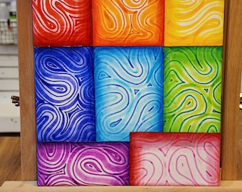 Untitled Mini Original of Rainbow Wave Series