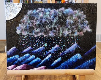 Sueño de las montañas crepusculares