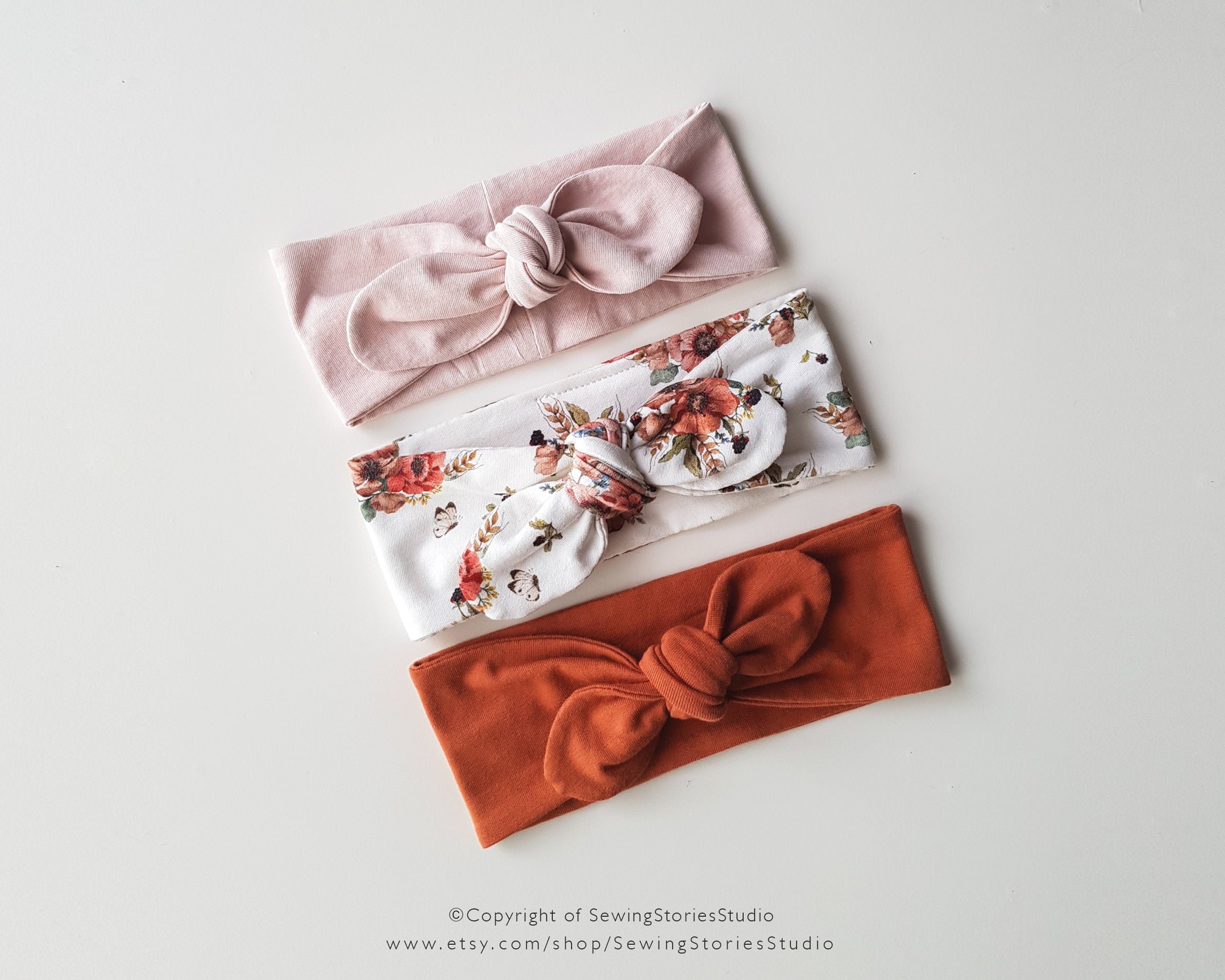 Easy Knot Bow Headband PDF Pattern Baby and Kids Sewing Etsy UK