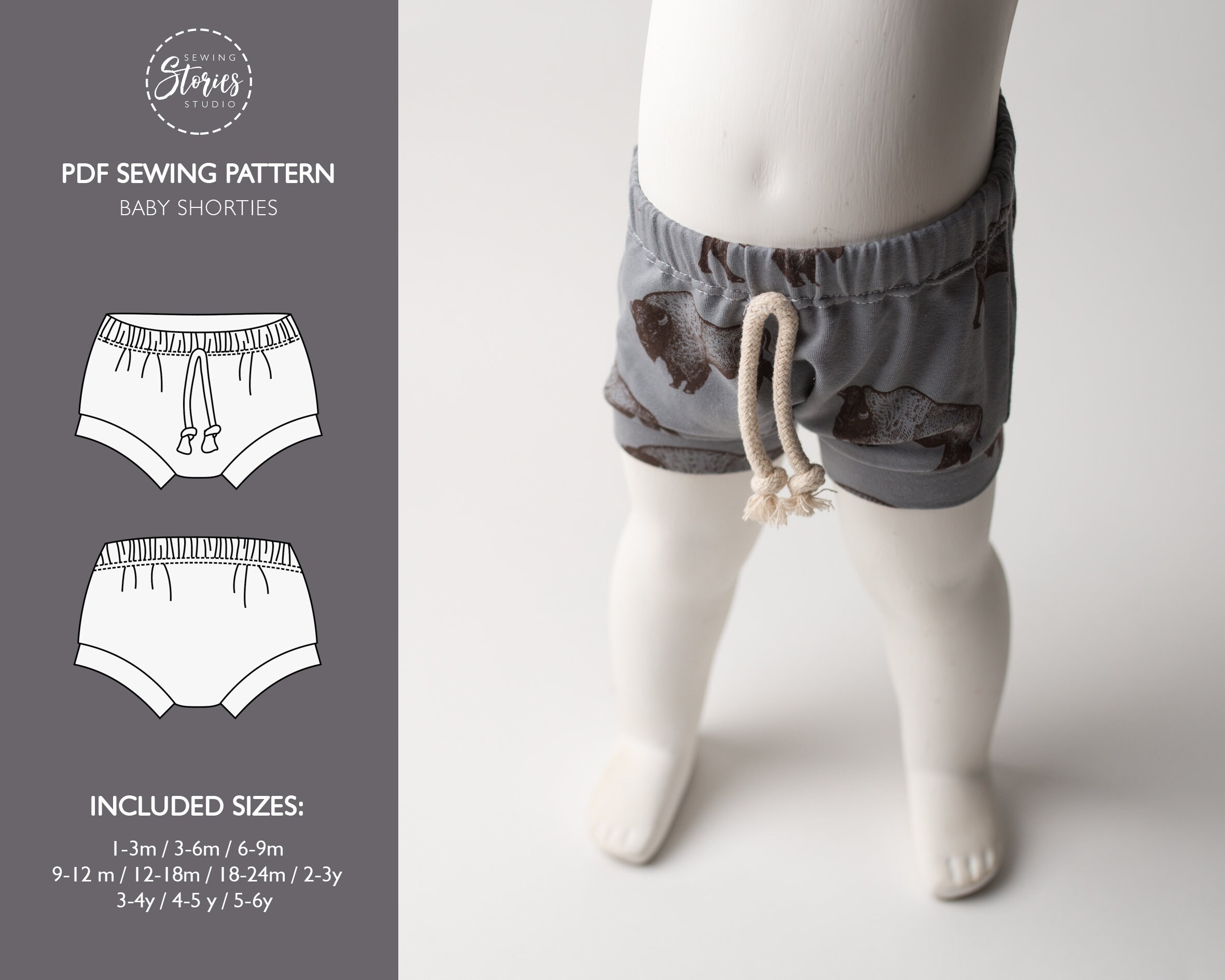 Sewing & Fiber Sewing Beginners Sewing Pattern Pattern PDF Girls