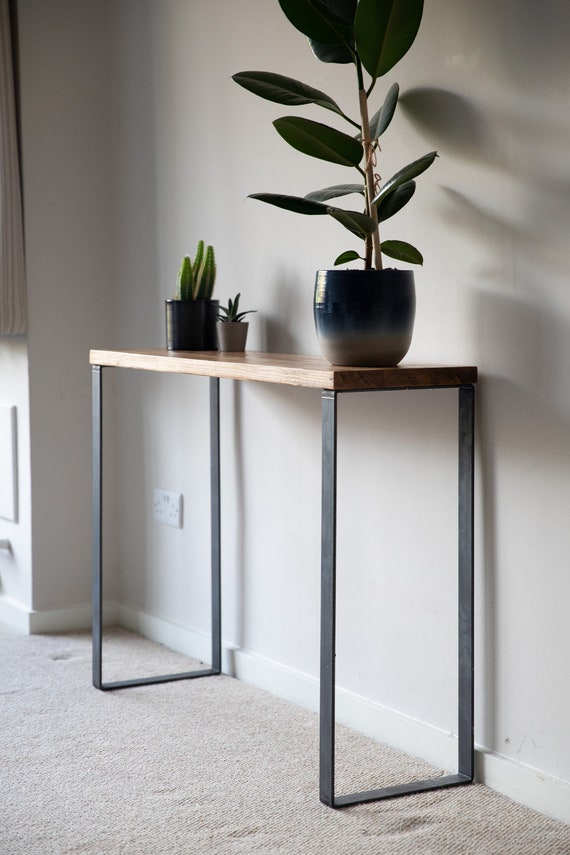 Industrial Console Table 30cm Wide - Etsy UK