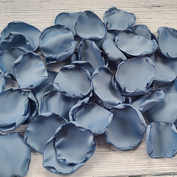 Dusty Blue Flower Petals Wedding Decor Boho Flower Girl Petals Barn Rustic Wedding Aisle Decor Ivory Rose Petals Spring Summer Bridal Shower