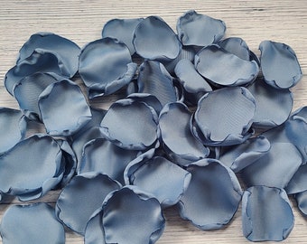 Dusty Blue Flower Petals Wedding Decor Boho Flower Girl Petals Barn Rustic Wedding Aisle Decor Ivory Rose Petals Spring Summer Bridal Shower