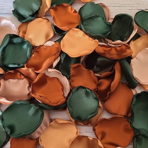 Emerald Green, Wedding Decor, Flower Girl Petals, Wedding Aisle Decor, Gold, Terracotta, Fall Wedding Decor, Rose Petals, Forest Wedding