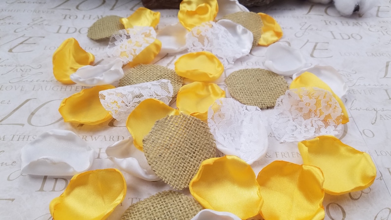 Sunflower Yellow Rustic Wedding Flower Petals Sunflower Yellow image 0