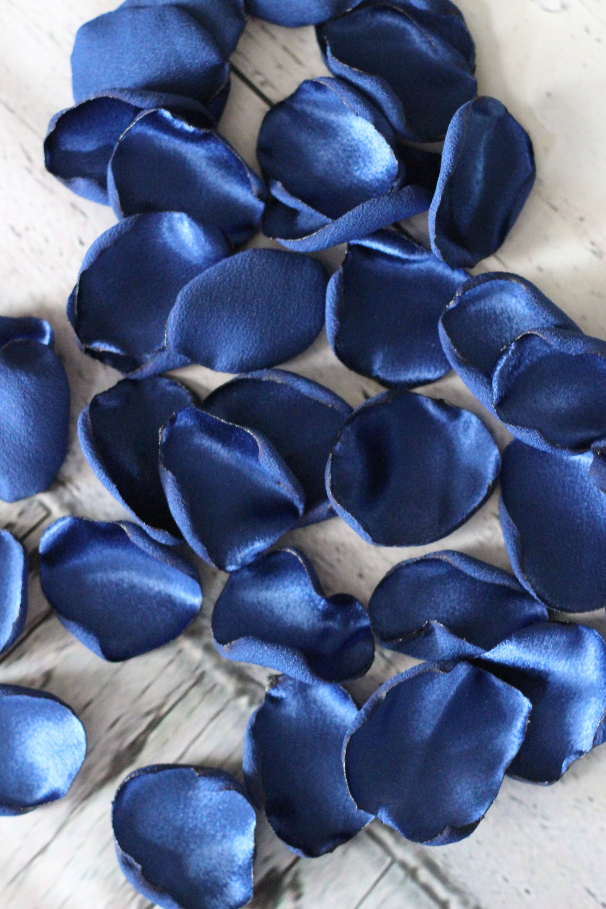 Navy Blue Wedding Flower Girl Petals Romantic Wedding Aisle Etsy